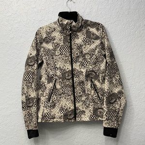 Lululemon zip up waterproof jacket with soft lining, size M